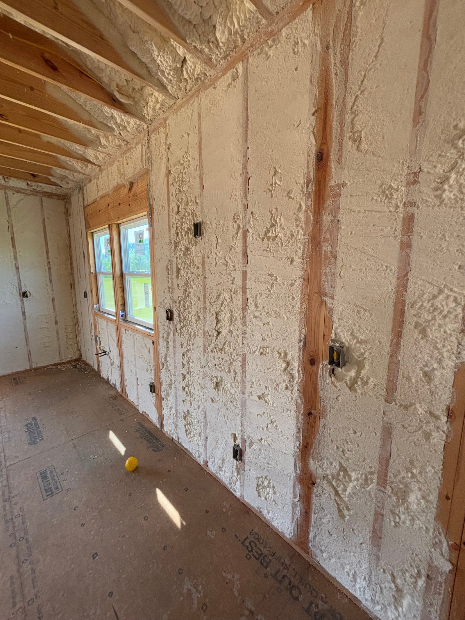 Spray foam walls and ceiling new construction South Louisiana